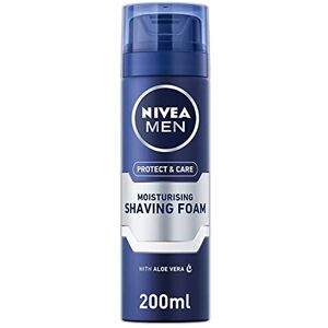 NIVEA MEN Protect & Care Moisturising Shaving Foam (200ml), Protective Shaving F NIVEA MEN Protect & Care Moisturising Shaving Foam (200ml), Protective Shaving F