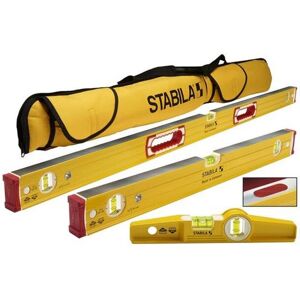 Stabila Aluminum Magnetic Type 196-2 M Magnetic Level Set 3 Vial Beam Box, Yell Stabila Aluminum Magnetic Type 196-2 M Magnetic Level Set 3 Vial Beam Box, Yell