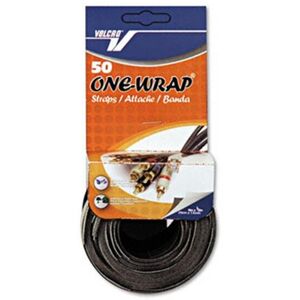 Velcro Hook Eye Adhesive Reusable Self-Gripping Ties 1/2 x 8 Long Black/Gray 50 Velcro Hook Eye Adhesive Reusable Self-Gripping Ties 1/2 x 8 Long Black/Gray 50