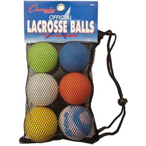 Champion Sports Lacrosse Ball Official Size, Set of 6 Champion Sports Lacrosse Ball Official Size, Set of 6