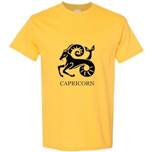 Gildan (Yellow, 2XL) Capricorn Zodiac Horoscope Astrological Black Sign Men T Shirt Tee Gildan (Yellow, 2XL) Capricorn Zodiac Horoscope Astrological Black Sign Men T Shirt Tee