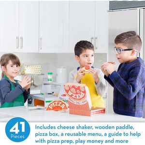 Melissa & Doug Pizza Toy Shop With Wooden Food Toys & Play Kitchen Set Melissa & Doug Pizza Toy Shop With Wooden Food Toys & Play Kitchen Set