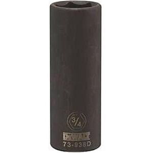 Stanley Tools DWMT73938OSP Impact 0.5 Drive 6 Point Socket, 0.75 in. Stanley Tools DWMT73938OSP Impact 0.5 Drive 6 Point Socket, 0.75 in.