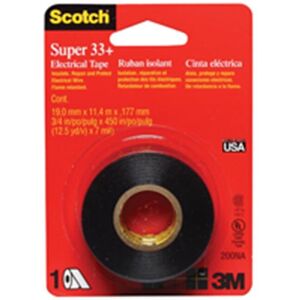 3M 200 Super 33 Plus Electrical Tape .75 x 450 In. 3M 200 Super 33 Plus Electrical Tape .75 x 450 In.