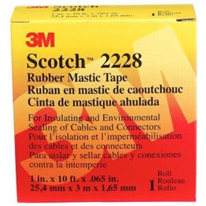 3M 2228 1 in x 10 ft. Rubber Mastic Tape 3M 2228 1 in x 10 ft. Rubber Mastic Tape
