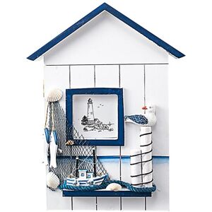 Unbranded (Seabirds) Wooden Key Holder Wall Mounted Key Cabinet Nautical Style Storage Box Unbranded (Seabirds) Wooden Key Holder Wall Mounted Key Cabinet Nautical Style Storage Box