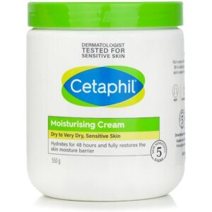 Cetaphil Moisturising Cream 48h - For Dry To Very Dry Sensitive Skin - 550g Cetaphil Moisturising Cream 48h - For Dry To Very Dry Sensitive Skin - 550g