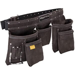 WrightFits Leather Apron Tool Belt, Heavy Duty Tool Pouch with Multi Pockets, Pr WrightFits Leather Apron Tool Belt, Heavy Duty Tool Pouch with Multi Pockets, Pr