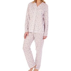 (Grey, 16/18) Slenderella PJ02103 Women's Ditsy Print Cotton Revere Pyjama Set (Grey, 16/18) Slenderella PJ02103 Women's Ditsy Print Cotton Revere Pyjama Set