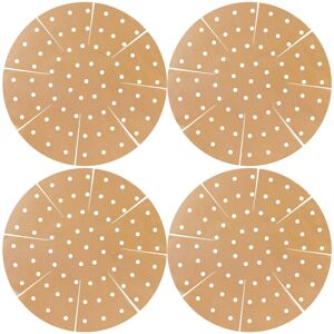 SPARES2GO Universal Air Fryer / Multi Cooker Drawer Liners Non-Stick Round Perforated Mats SPARES2GO Universal Air Fryer / Multi Cooker Drawer Liners Non-Stick Round Perforated Mats