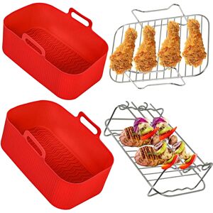 SPARES2GO Basket Racks for INSTANT VORTEX Air Fryer Plus 7.6L Drawer Liner Pot Shelf Set SPARES2GO Basket Racks for INSTANT VORTEX Air Fryer Plus 7.6L Drawer Liner Pot Shelf Set