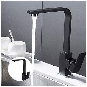 PandaHug Kitchen Sink Taps Mixer Modern Design Single Lever Monobloc Tap Black Swivel Spo PandaHug Kitchen Sink Taps Mixer Modern Design Single Lever Monobloc Tap Black Swivel Spo