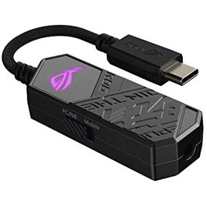 Asus ROG Clavis USB-C to 3.5 mm gaming DAC with AI Noise-Canceling Mic, MQA rendering Asus ROG Clavis USB-C to 3.5 mm gaming DAC with AI Noise-Canceling Mic, MQA rendering
