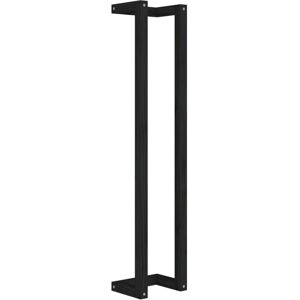 vidaXL Black Pine Wood Towel Rack - Bathroom Storage vidaXL Black Pine Wood Towel Rack - Bathroom Storage
