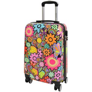 A1 FASHION GOODS (Cabin 55x36x20cm/ 2.30KG/ 36L) 4 Wheel Suitcases Multicoloured Flower Print P A1 FASHION GOODS (Cabin 55x36x20cm/ 2.30KG/ 36L) 4 Wheel Suitcases Multicoloured Flower Print P
