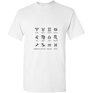 Gildan (White, L) Zodiac Horoscope Astro Astrological Symbol Sign Men T Shirt Tee Top Gildan (White, L) Zodiac Horoscope Astro Astrological Symbol Sign Men T Shirt Tee Top