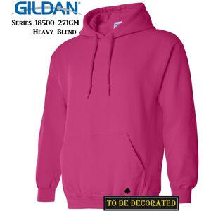 (L) Gildan Heliconia Pink Hoodie Heavy Blend Hooded Sweat Mens Pullover (L) Gildan Heliconia Pink Hoodie Heavy Blend Hooded Sweat Mens Pullover
