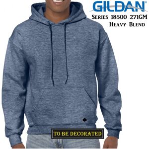 (2XL) Gildan Heather Sport Dark Navy Hoodie Heavy Blend Hooded Sweat Mens (2XL) Gildan Heather Sport Dark Navy Hoodie Heavy Blend Hooded Sweat Mens