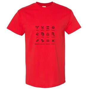Gildan (Red, L) Zodiac Horoscope Astro Astrological Symbol Sign Men T Shirt Tee Top Gildan (Red, L) Zodiac Horoscope Astro Astrological Symbol Sign Men T Shirt Tee Top