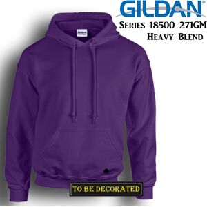 (L) Gildan Purple Hoodie Heavy Blend Hooded Sweat Mens Pullover Shirt (L) Gildan Purple Hoodie Heavy Blend Hooded Sweat Mens Pullover Shirt