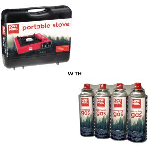 Kingfisher (Stove + 4 canister) Portable Camping Gas Stove Single Burner butane Cooker BBQ Kingfisher (Stove + 4 canister) Portable Camping Gas Stove Single Burner butane Cooker BBQ