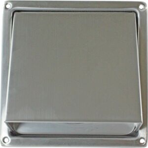 SPARES2GO Stainless Steel External Wall Air Vent Non Return Flap Outlet (6" / 150mm) SPARES2GO Stainless Steel External Wall Air Vent Non Return Flap Outlet (6" / 150mm)