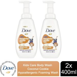 Dove Childrens Unisex Kids Care Body Wash Coconut Cookie - Body Wash - 2x400ml Dove Childrens Unisex Kids Care Body Wash Coconut Cookie - Body Wash - 2x400ml