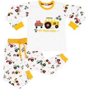 a2zkids (3-4 Years, White) Girls Boys White Tractor Contrast Pyjamas Set a2zkids (3-4 Years, White) Girls Boys White Tractor Contrast Pyjamas Set