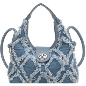 Unbranded (Blue) Women Denim Handbag Fashion Shoulder Bag Argyle Purse Crossbody Bag Unbranded (Blue) Women Denim Handbag Fashion Shoulder Bag Argyle Purse Crossbody Bag