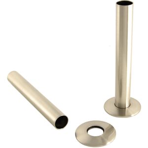 NRG (Satin Nickel) 180mm Radiator Valve Pipes and Collars Easy Fit Packs Plumbing Tu NRG (Satin Nickel) 180mm Radiator Valve Pipes and Collars Easy Fit Packs Plumbing Tu