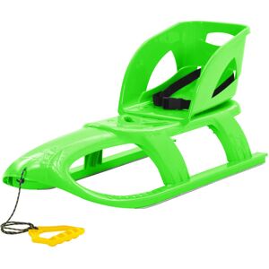 vidaXL Green Sled - 102.5x40x23 cm - Durable polypropylene, Steel runners, Pull rope vidaXL Green Sled - 102.5x40x23 cm - Durable polypropylene, Steel runners, Pull rope