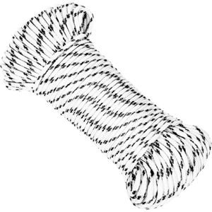 vidaXL Boat Rope Braided White 4 mmx500 m Polyester - Rope vidaXL Boat Rope Braided White 4 mmx500 m Polyester - Rope