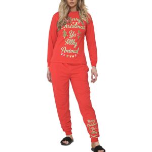 A2Z (S, Red) Ladies PJS Red Ya Filthy Animal Printed Xmas Set A2Z (S, Red) Ladies PJS Red Ya Filthy Animal Printed Xmas Set
