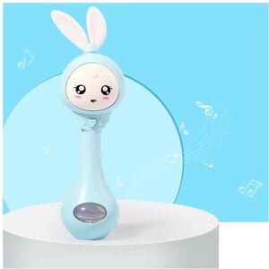 Unbranded (Blue) Baby musical flashing rattles, toy bunny teether hand rattles Unbranded (Blue) Baby musical flashing rattles, toy bunny teether hand rattles