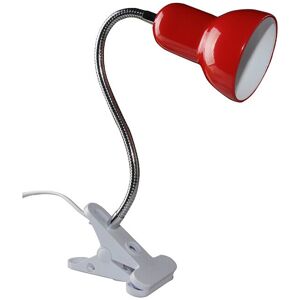 STOEX Clip On Headboard Light for Reading, Clamp Table Light for Desk (Red), E27 Led T STOEX Clip On Headboard Light for Reading, Clamp Table Light for Desk (Red), E27 Led T
