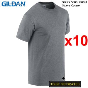 (L) 10 Packs Gildan T-SHIRT Basic Tee S - 5XL Small Big Men Heavy Cotton (Graphi (L) 10 Packs Gildan T-SHIRT Basic Tee S - 5XL Small Big Men Heavy Cotton (Graphi