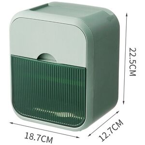 Unbranded (Green) Wall mounted tissue box with one drawer Unbranded (Green) Wall mounted tissue box with one drawer