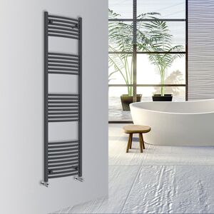 (Anthracite, 1800x500mm) Warmehaus Curved Bathroom Heated Towel Rail Warmer Radi (Anthracite, 1800x500mm) Warmehaus Curved Bathroom Heated Towel Rail Warmer Radi