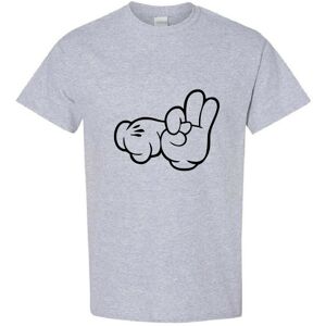 Gildan (Sport Grey, M) Mickey Mouse Glove Hands Sex Finger Rude Funny Art Men T Shirt T Gildan (Sport Grey, M) Mickey Mouse Glove Hands Sex Finger Rude Funny Art Men T Shirt T