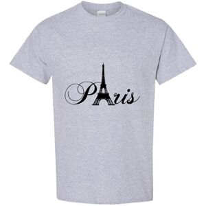 Gildan (Sport Grey, M) Paris Black Silhouette Eiffel Tower France Art Men Print T Shirt Gildan (Sport Grey, M) Paris Black Silhouette Eiffel Tower France Art Men Print T Shirt