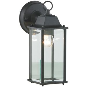 (Black) Litecraft Colone Wall Light Bevelled Glass Lantern (Black) Litecraft Colone Wall Light Bevelled Glass Lantern