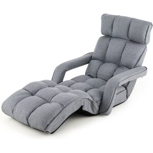 Costway Foldable Lazy Sofa Indoor Chaise Lounger Sofa Folding Floor Chair Bed Costway Foldable Lazy Sofa Indoor Chaise Lounger Sofa Folding Floor Chair Bed