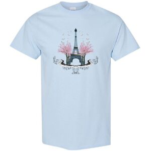 Gildan (Light Blue, 2XL) Eiffel Tower Paris France Europe Romantic City Art Men T Shirt Gildan (Light Blue, 2XL) Eiffel Tower Paris France Europe Romantic City Art Men T Shirt