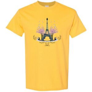 Gildan (Yellow, L) Eiffel Tower Paris France Europe Romantic City Art Men T Shirt Tee T Gildan (Yellow, L) Eiffel Tower Paris France Europe Romantic City Art Men T Shirt Tee T