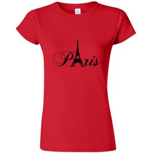 Gildan (Red, S) Paris Black Silhouette Eiffel Tower France Art Ladies Women T Shirt Tee Gildan (Red, S) Paris Black Silhouette Eiffel Tower France Art Ladies Women T Shirt Tee