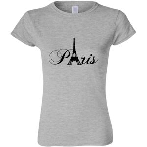 Gildan (Sport Grey, M) Paris Black Silhouette Eiffel Tower France Art Ladies Women T Sh Gildan (Sport Grey, M) Paris Black Silhouette Eiffel Tower France Art Ladies Women T Sh
