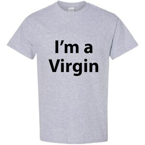 Gildan (Sport Grey, S) I am a Virgin Funny Joke Rude Offensive Slogan Men T Shirt Tee T Gildan (Sport Grey, S) I am a Virgin Funny Joke Rude Offensive Slogan Men T Shirt Tee T