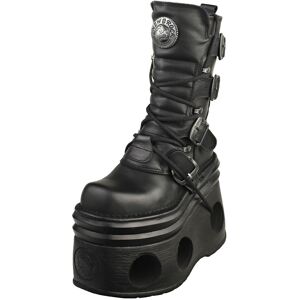 New Rock Metallic M-373-s94 Unisex Ankle Boots in Black - 3 UK New Rock Metallic M-373-s94 Unisex Ankle Boots in Black - 3 UK