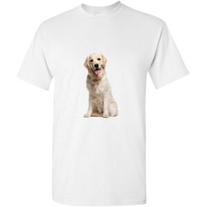 Gildan (L) Dog Cute Gold Labrador Retriever Puppy Pet White Men T Shirt Tee Gildan (L) Dog Cute Gold Labrador Retriever Puppy Pet White Men T Shirt Tee