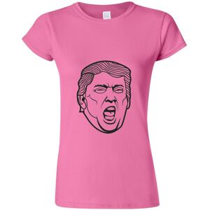Gildan (Pink, 2XL) Funny USA President Donald Trump Shout Face Ladies Women T Shirt Tee Gildan (Pink, 2XL) Funny USA President Donald Trump Shout Face Ladies Women T Shirt Tee